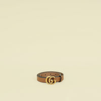 Gucci Light Brown GG Buckle Thin Belt 32