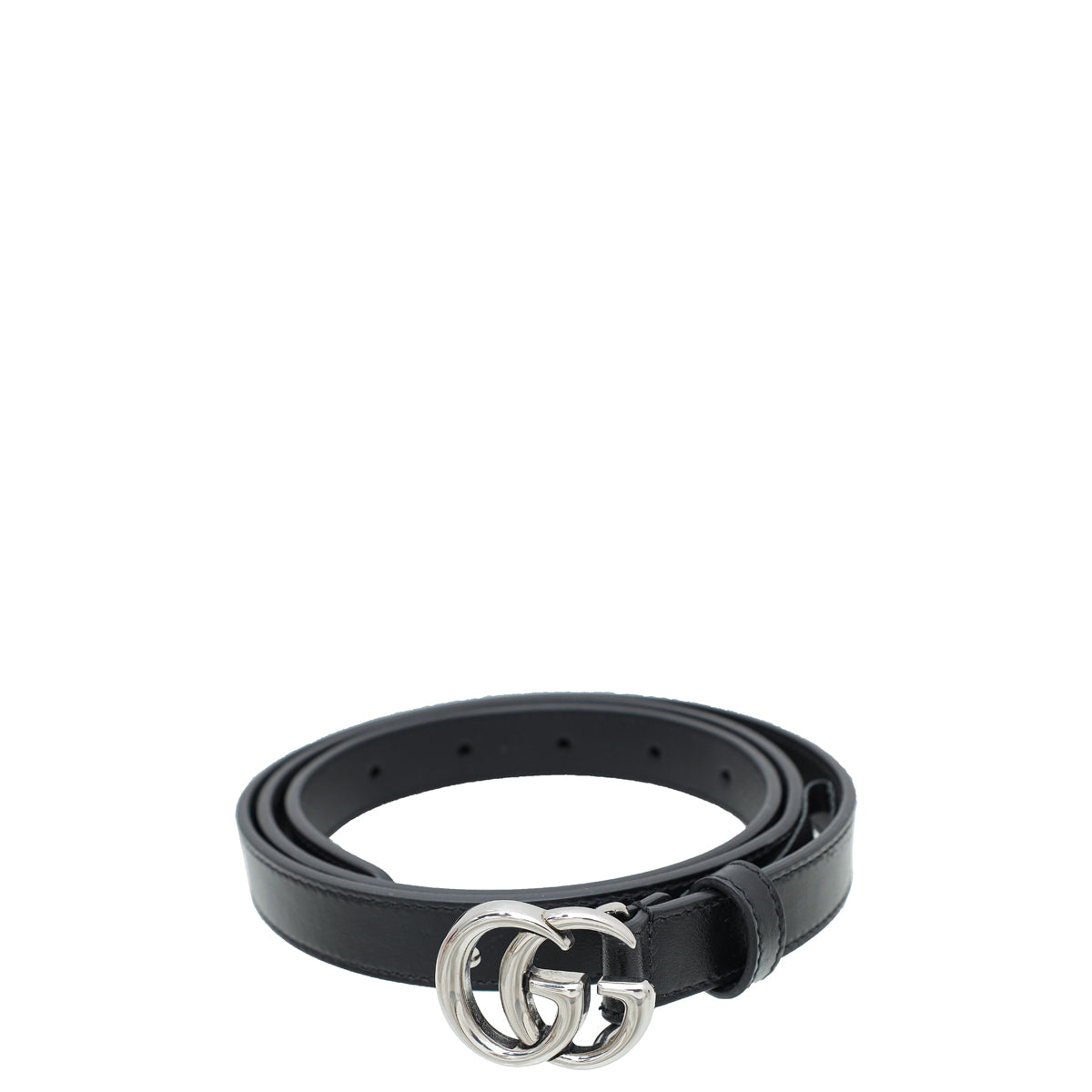 Gucci Black GG Marmont Slim Belt 38-Gucci-THE CLOSET