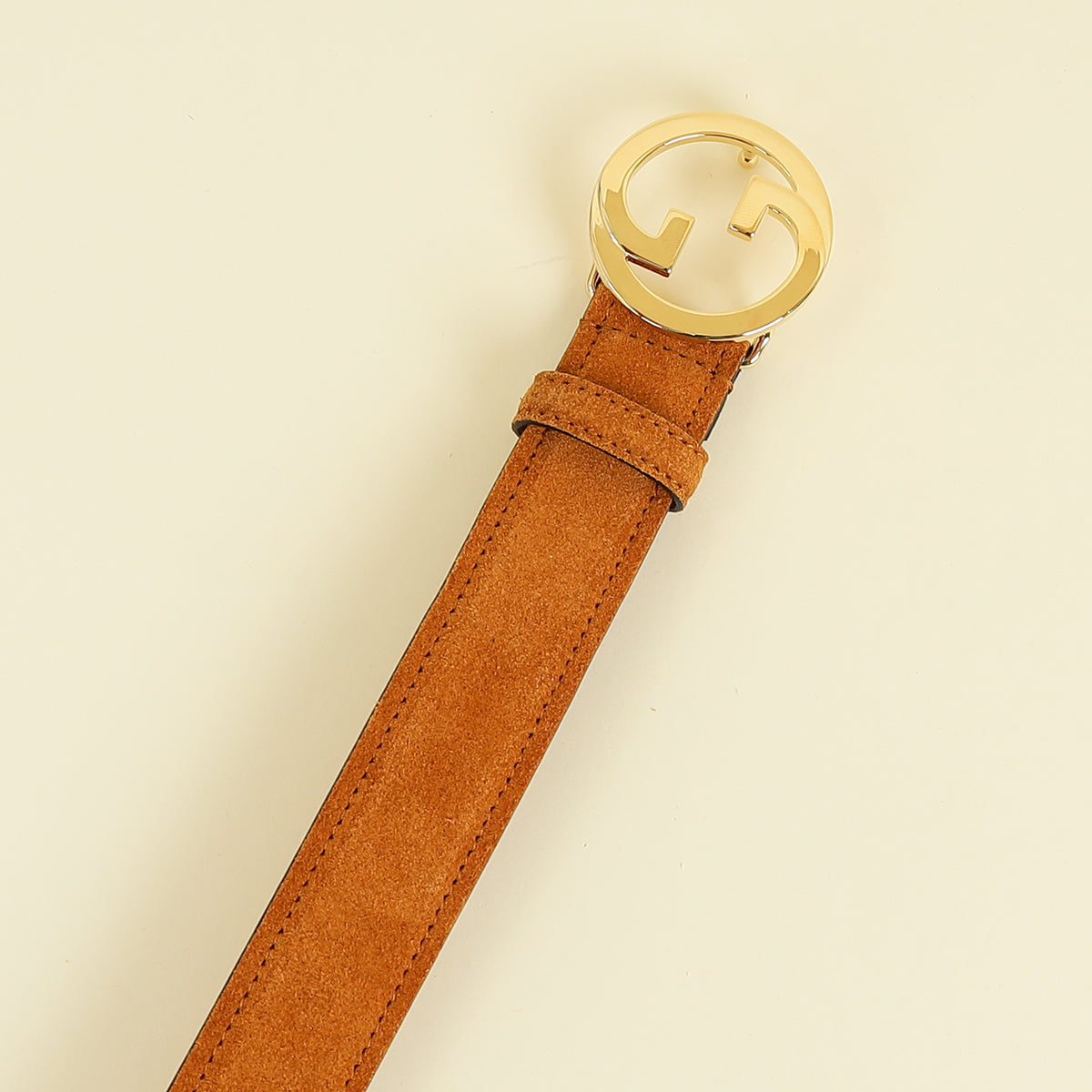 Gucci Tan Brown GG Blondie Belt 30