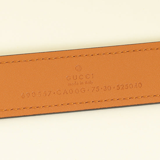 Gucci Tan Brown GG Blondie Belt 30