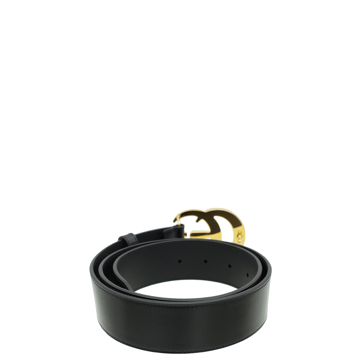 Gucci Black Double G Buckle Belt 34