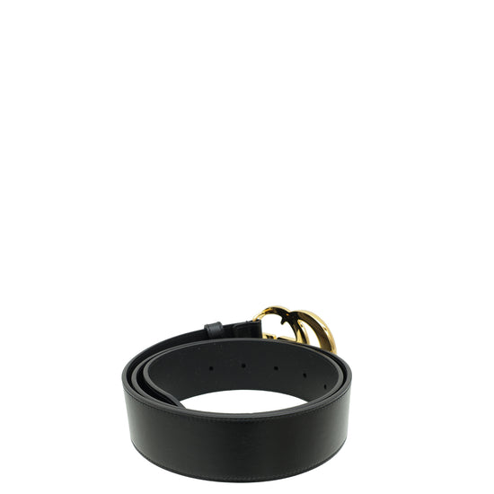 Gucci Black Double G Buckle Belt 36