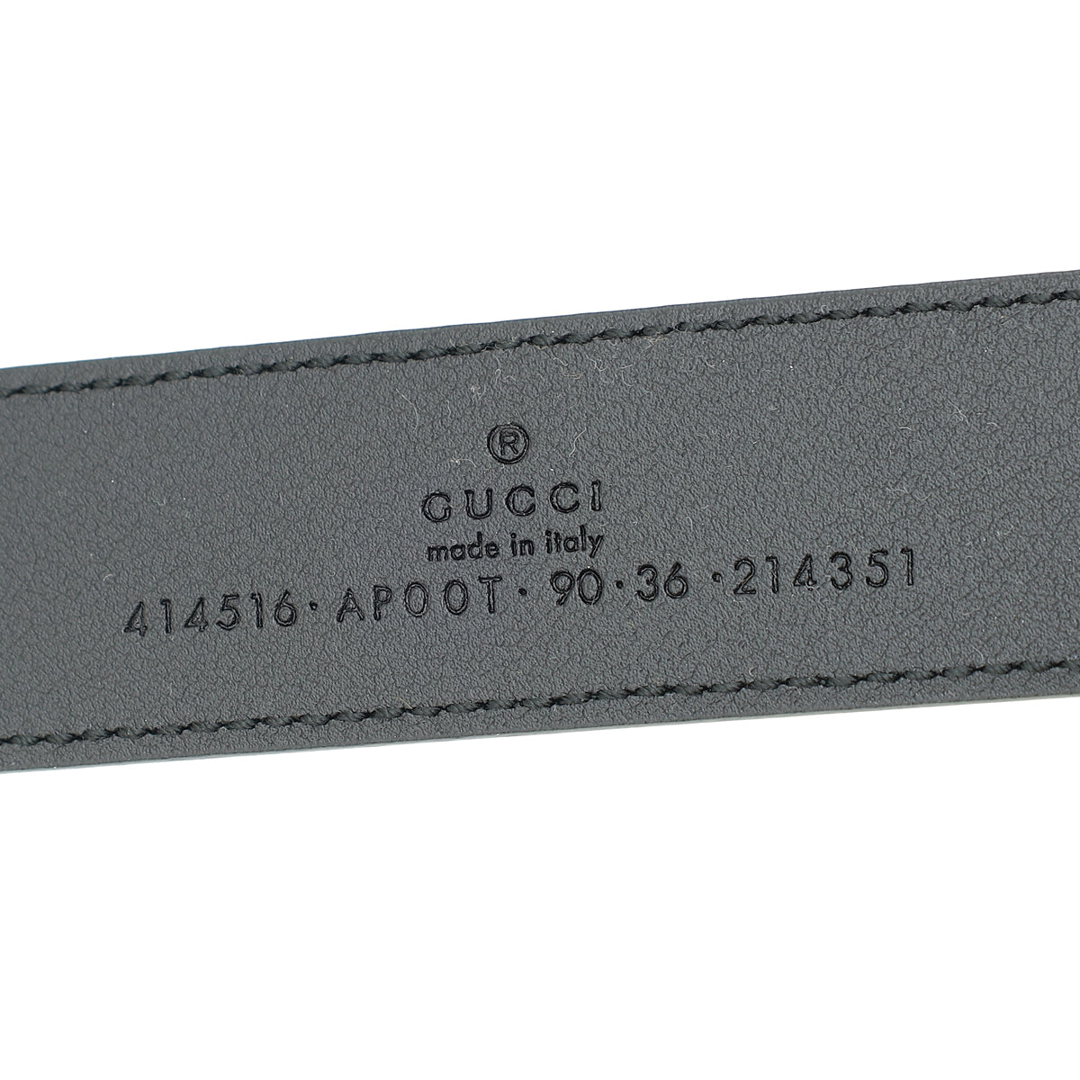 Gucci Black Double G Buckle Belt 36