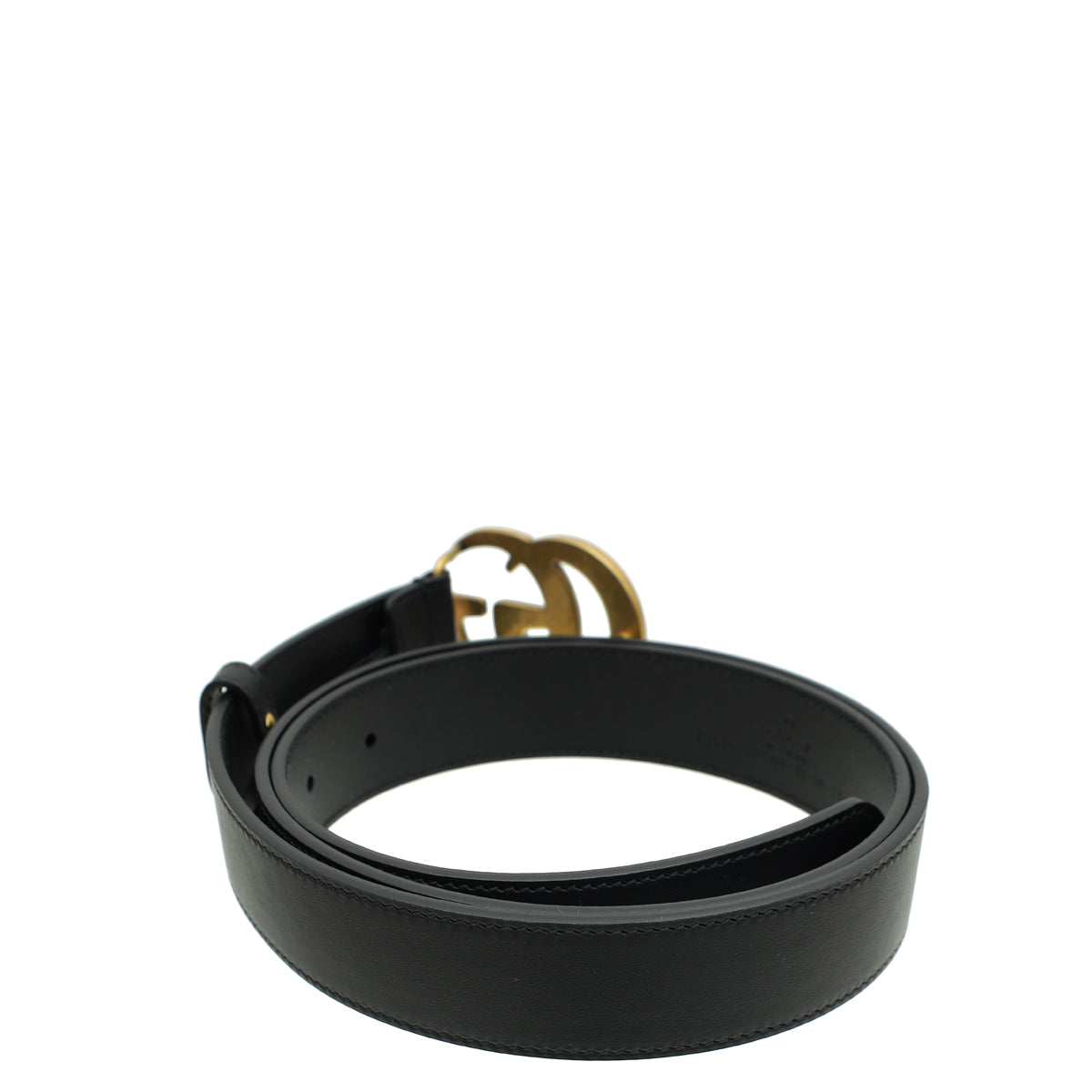 Gucci Black Double G Buckle Belt 38