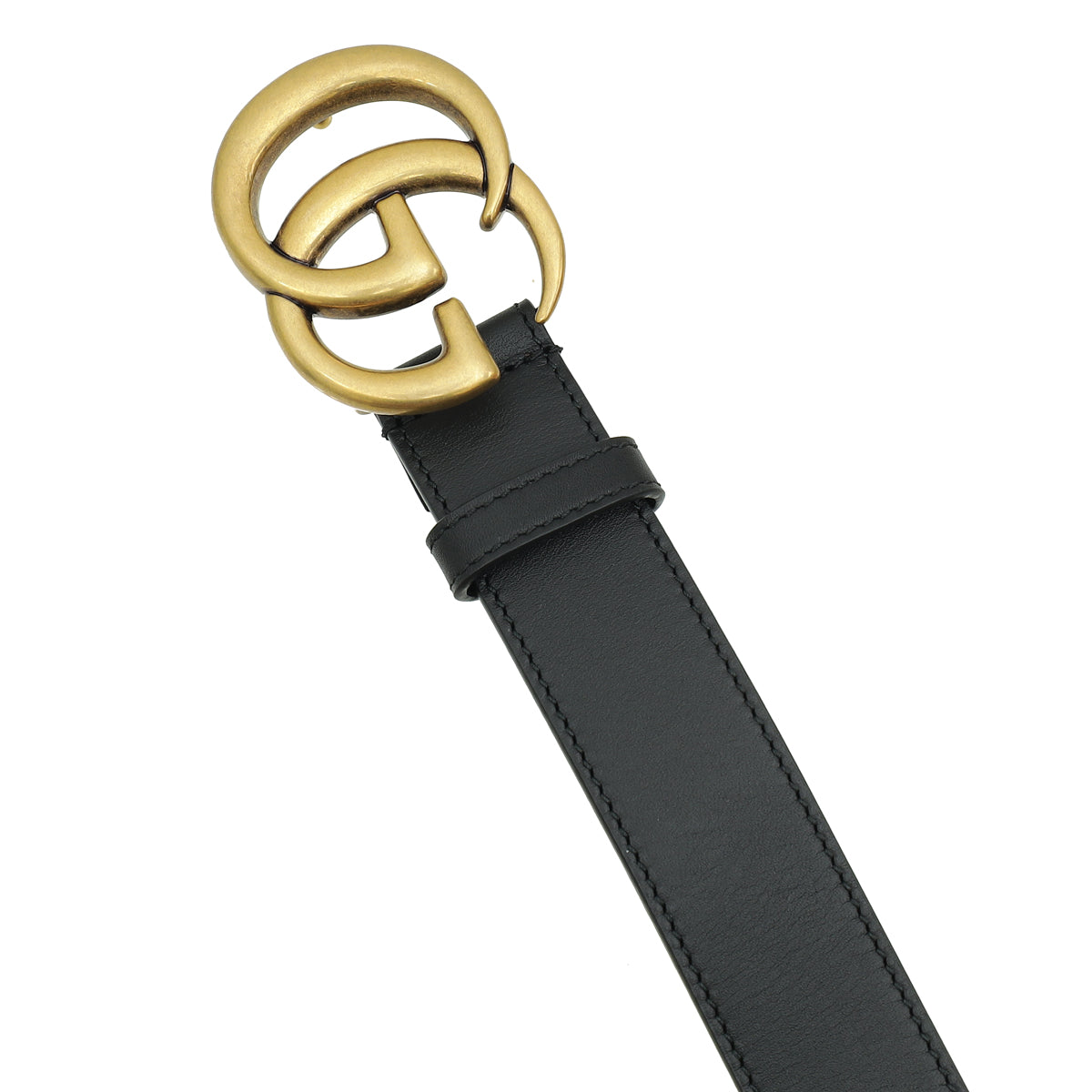 Gucci Black Double G Buckle Belt 38