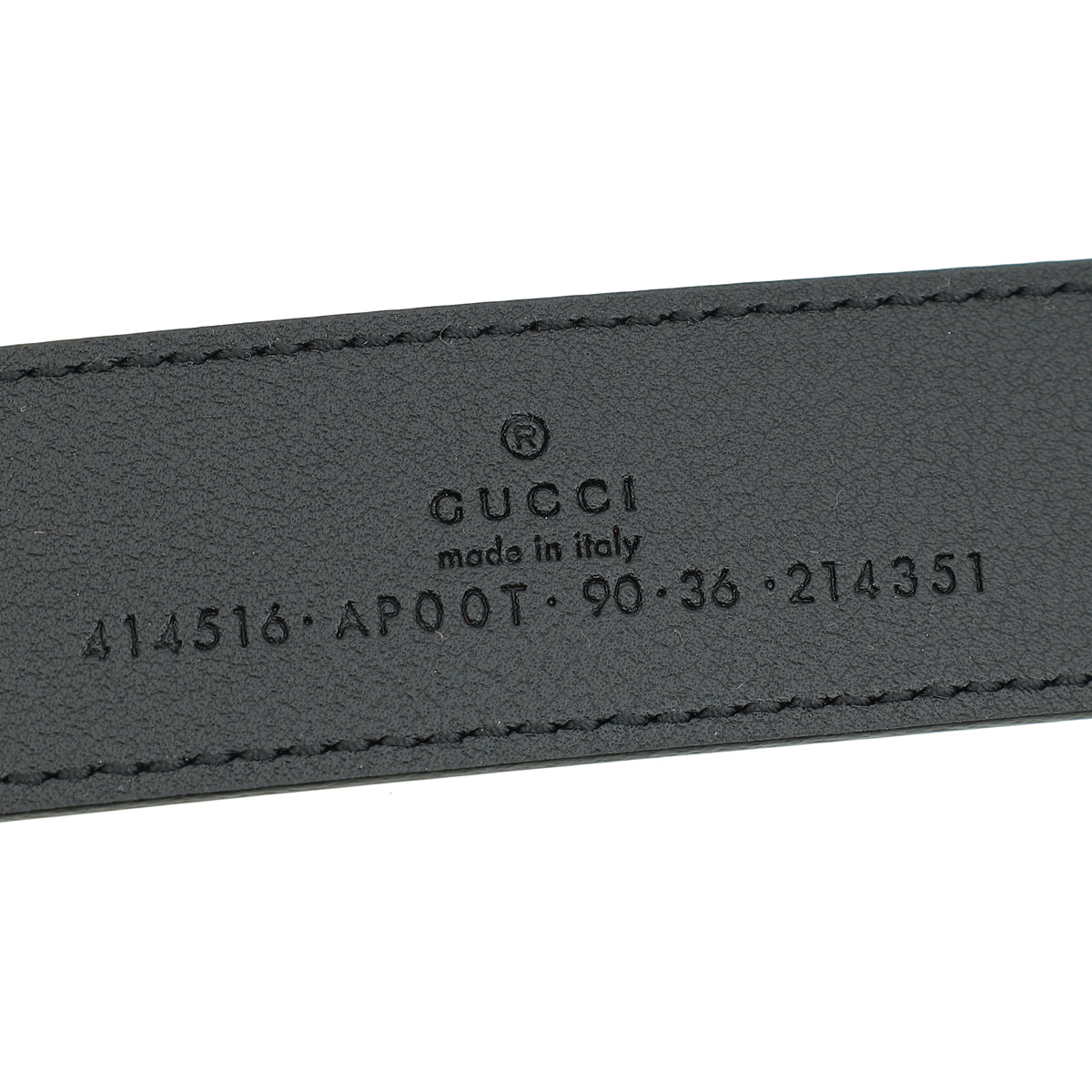 Gucci Black Double G Buckle Belt 36