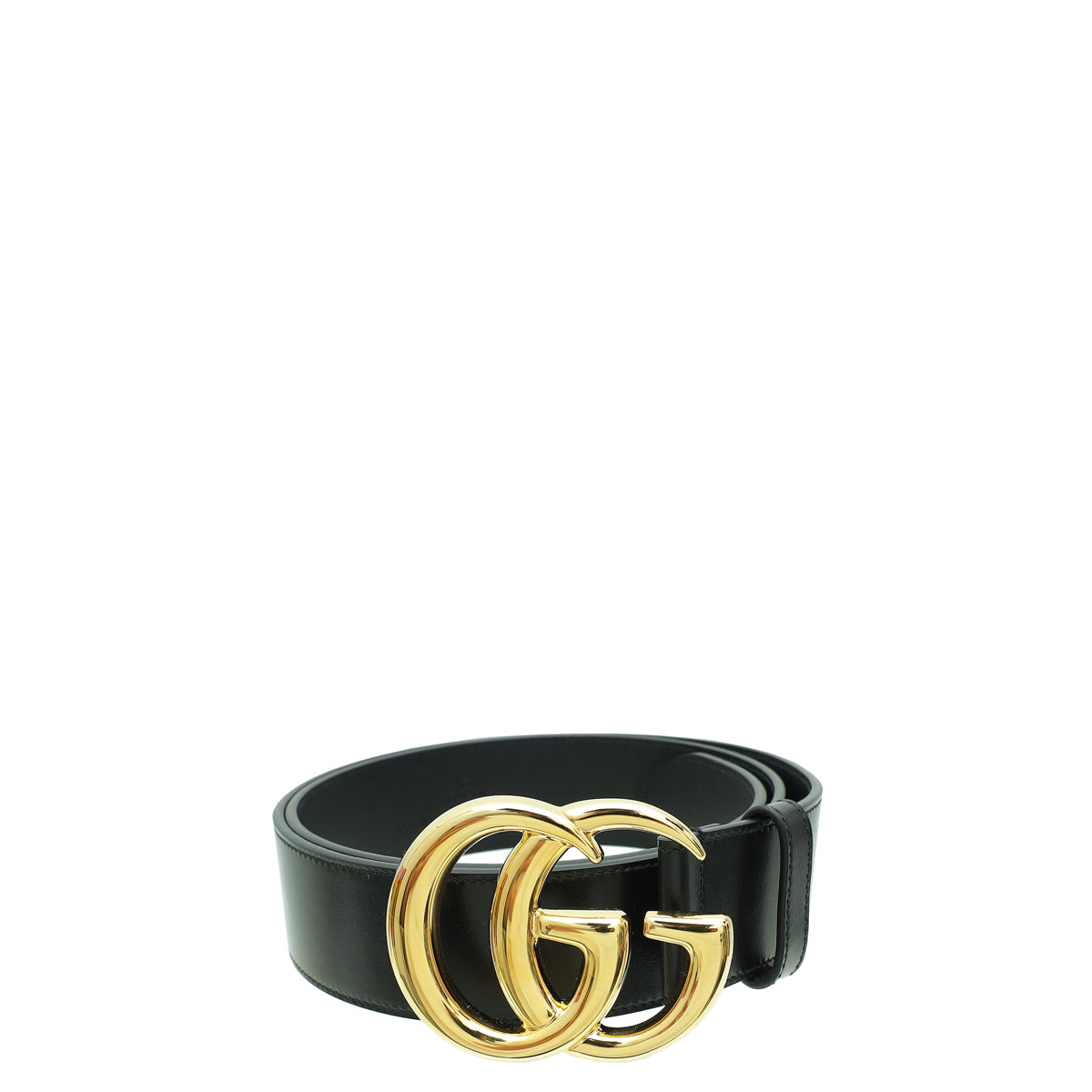 Gucci Black GG Marmont Wide Belt 36-Gucci-THE CLOSET