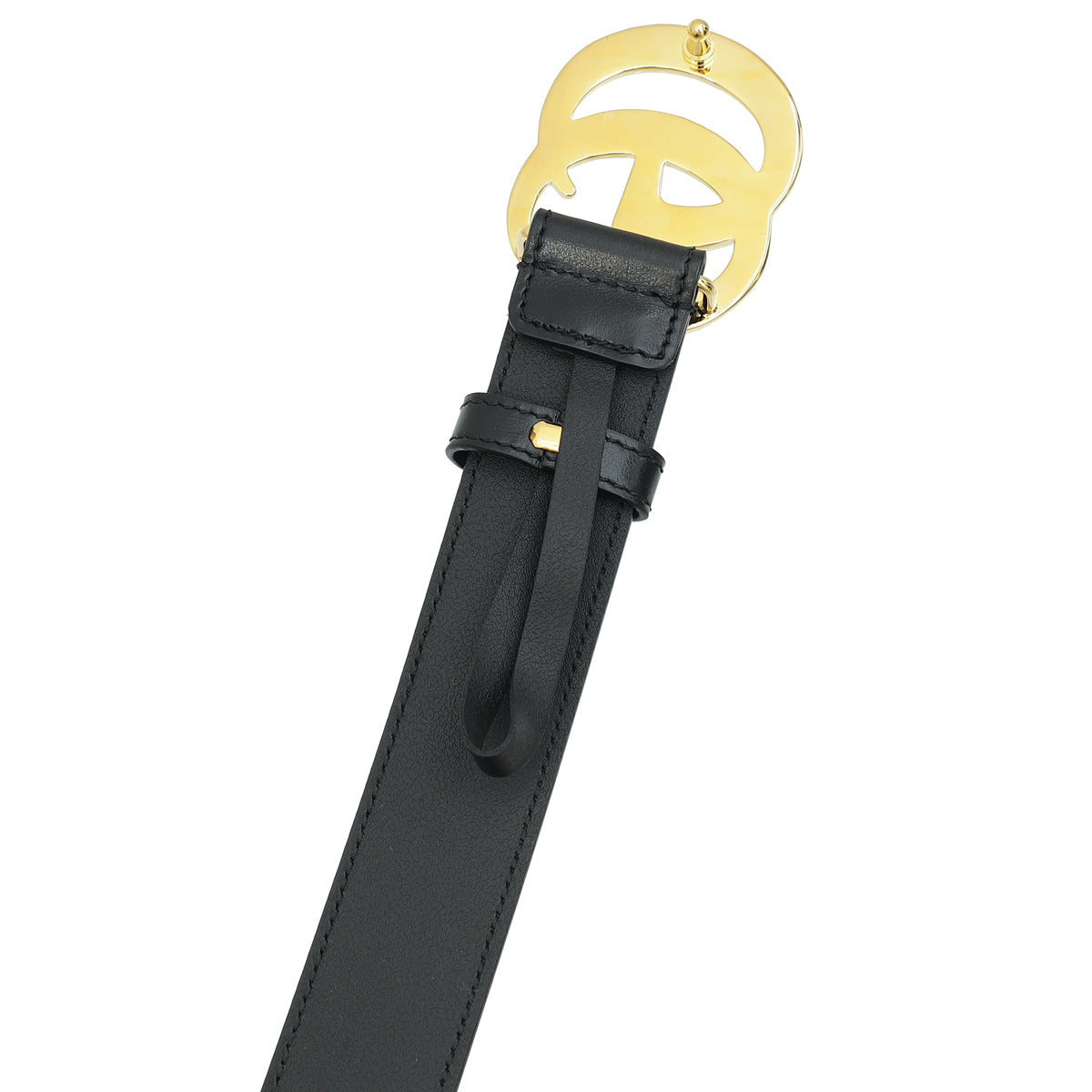 Gucci Black Double G Buckle Belt 34