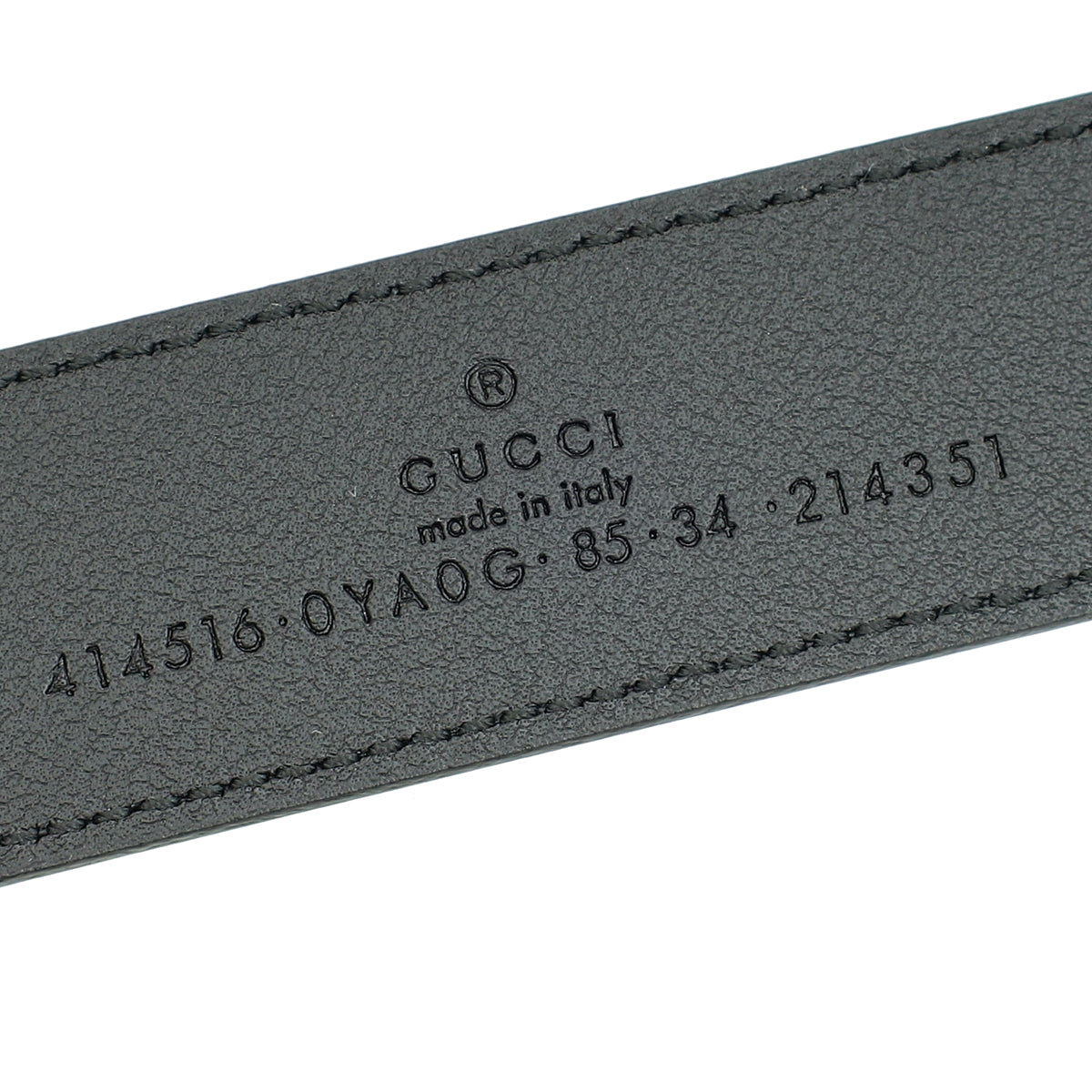 Gucci Black Double G Buckle Belt 34