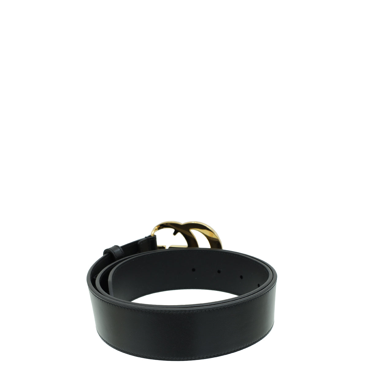 Gucci Black GG Marmont Wide Belt 34