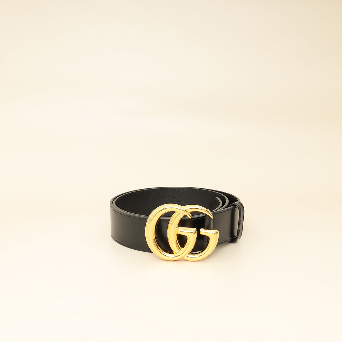 Gucci Black GG Marmont Wide Belt 34-Gucci-THE CLOSET