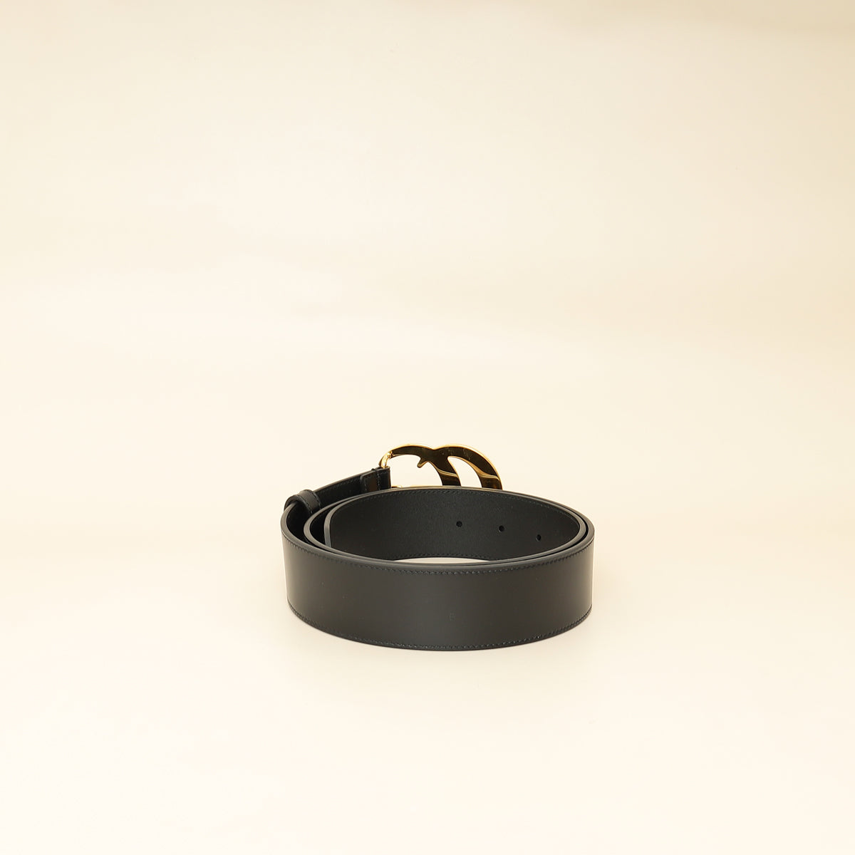 Gucci Black GG Marmont Wide Belt 34-Gucci-THE CLOSET