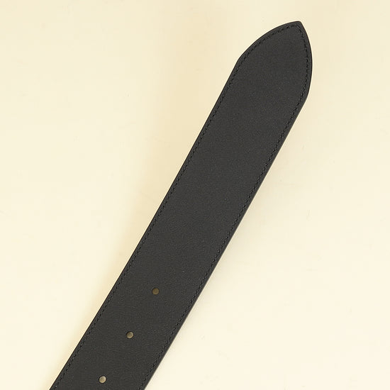 Gucci Black GG Marmont Wide Belt W/ Shiny Buckle 36-Gucci-THE CLOSET