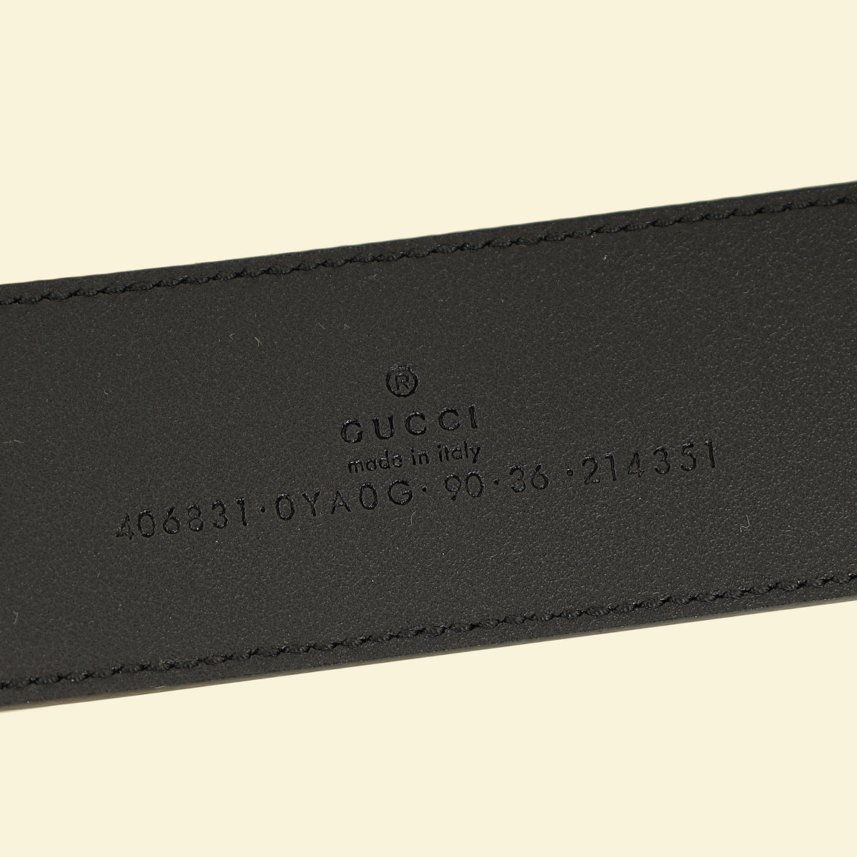 Gucci Black GG Marmont Wide Belt W/ Shiny Buckle 36-Gucci-THE CLOSET
