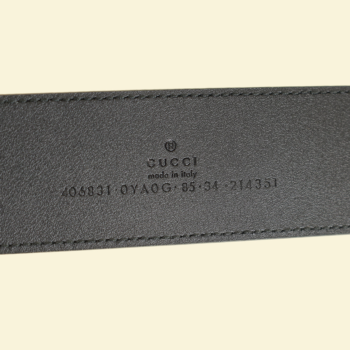 Gucci Black GG Marmont Wide Belt W/ Shiny Buckle 34-Gucci-THE CLOSET
