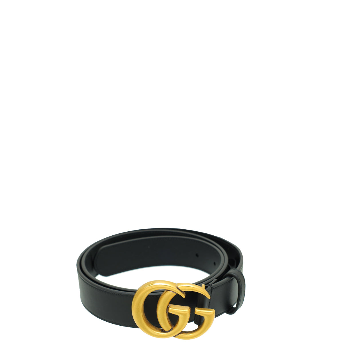 Gucci Black Double G Buckle Belt 36-Gucci-THE CLOSET