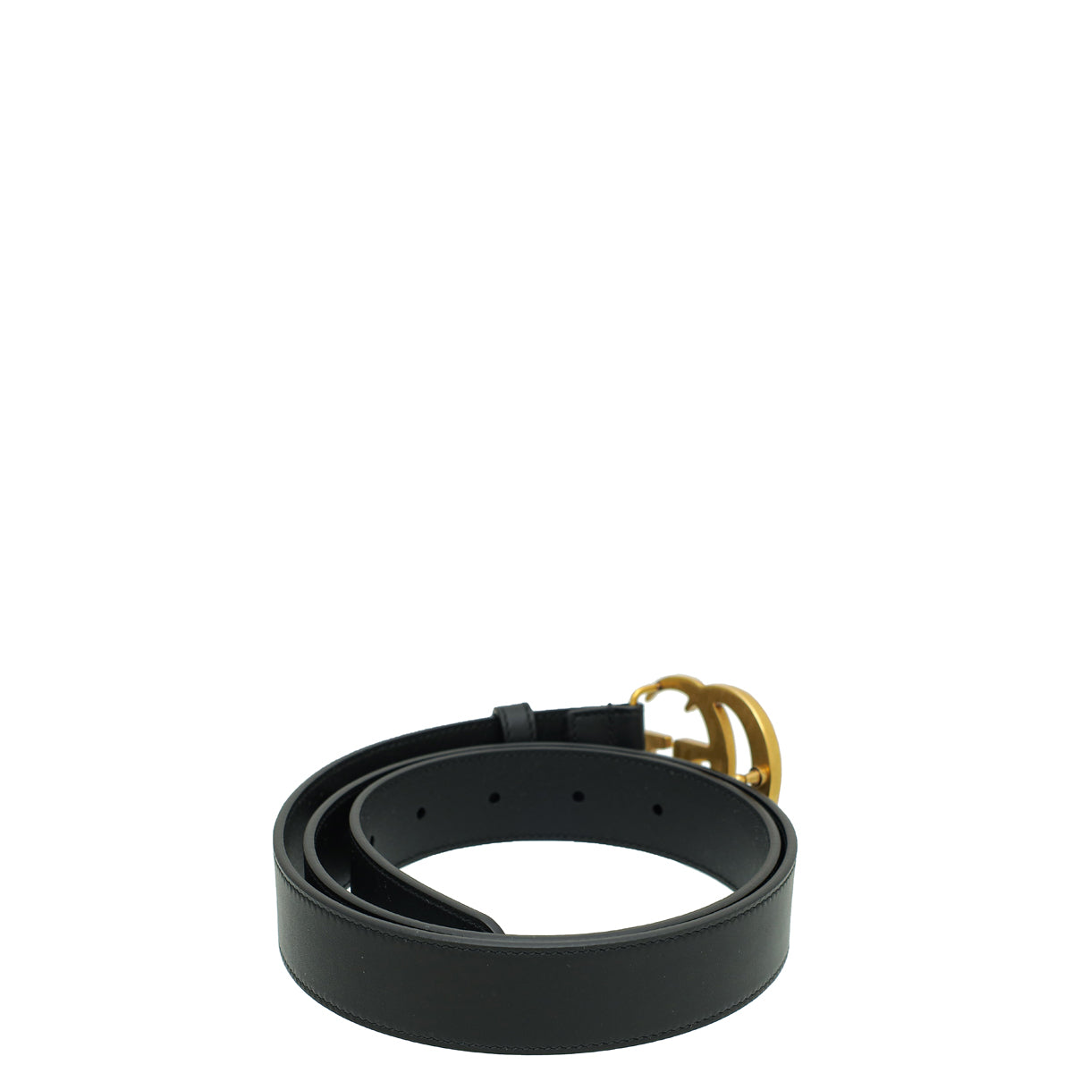 Gucci Black Double G Buckle Belt 36-Gucci-THE CLOSET
