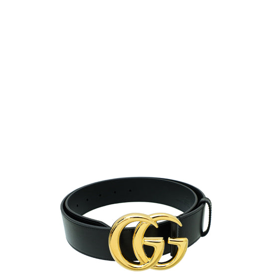 Gucci Black Double G Buckle 40mm Belt 36