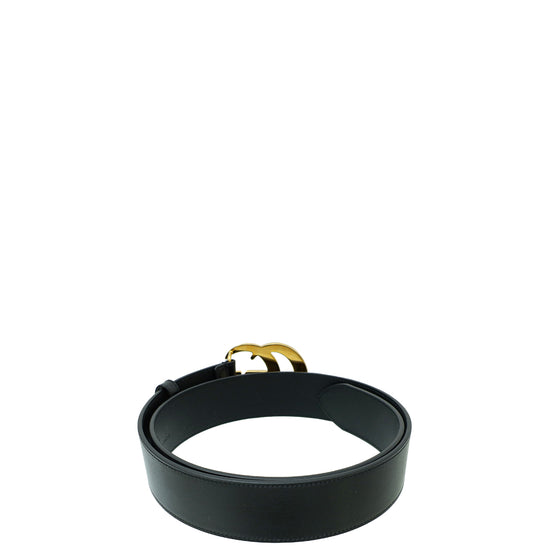 Gucci Black Double G Buckle 40mm Belt 36