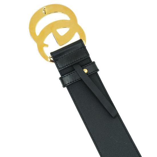 Gucci Black Double G Buckle 40mm Belt 36