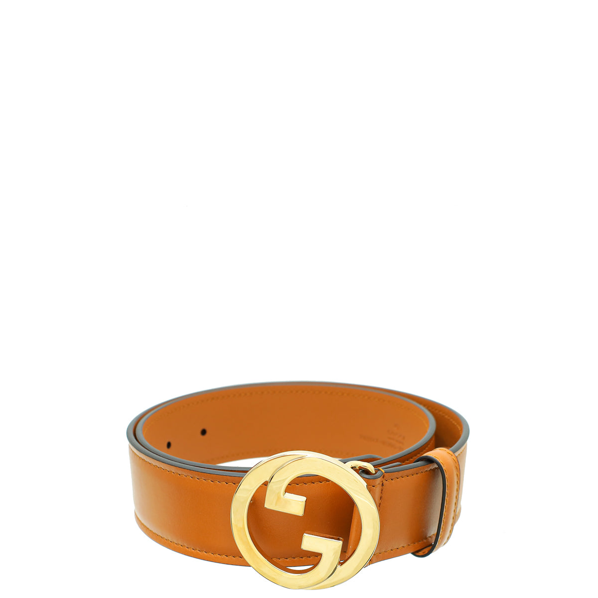 Gucci Tan Interlocking G Blondie Wide Belt 30-Gucci-THE CLOSET