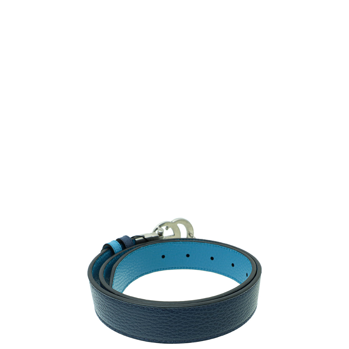 Gucci Bicolor GG Marmont Buckle Reversible Thin Belt 32-Gucci-THE CLOSET