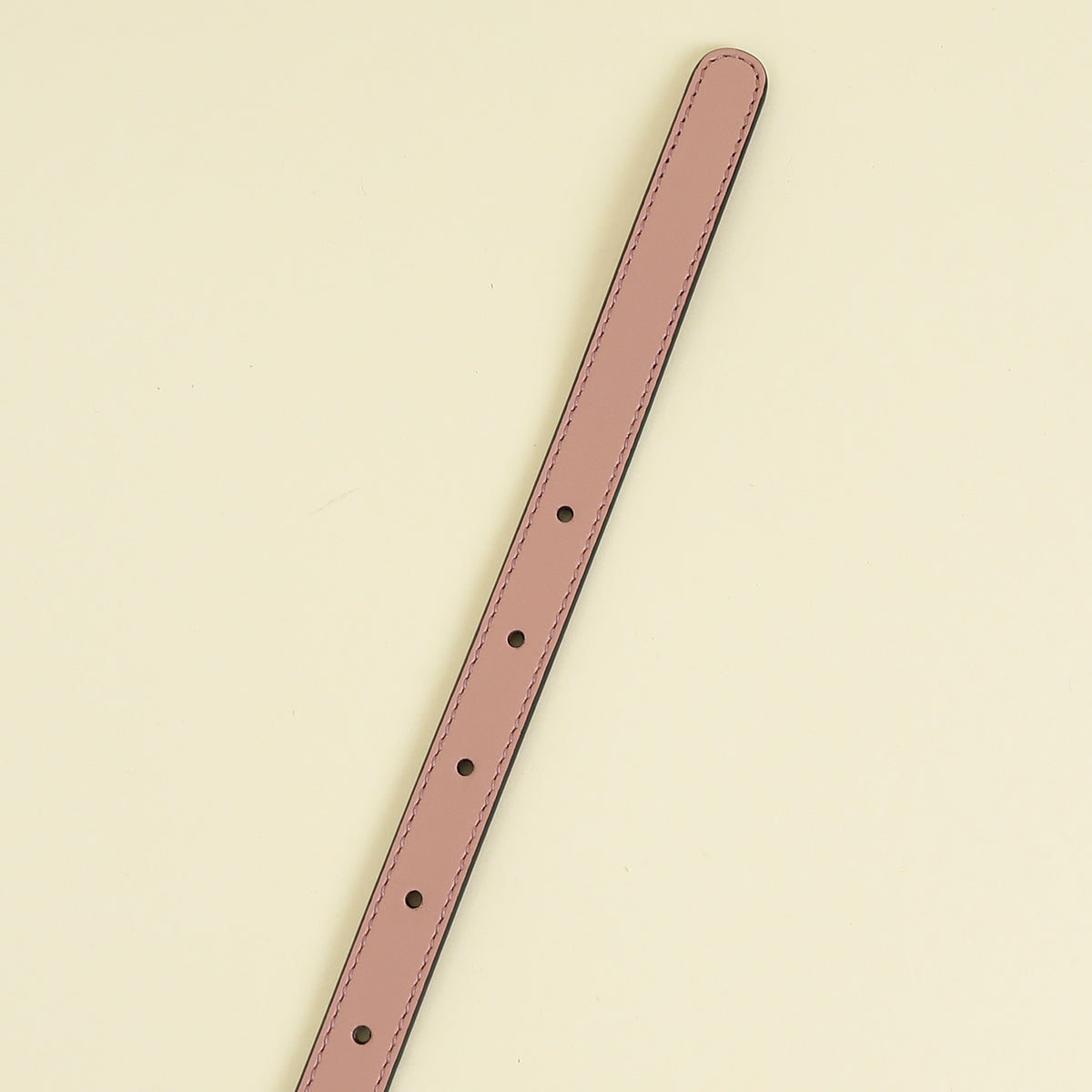 Gucci Dusty Rose Interlocking G Oval Buckle Slim Belt 34