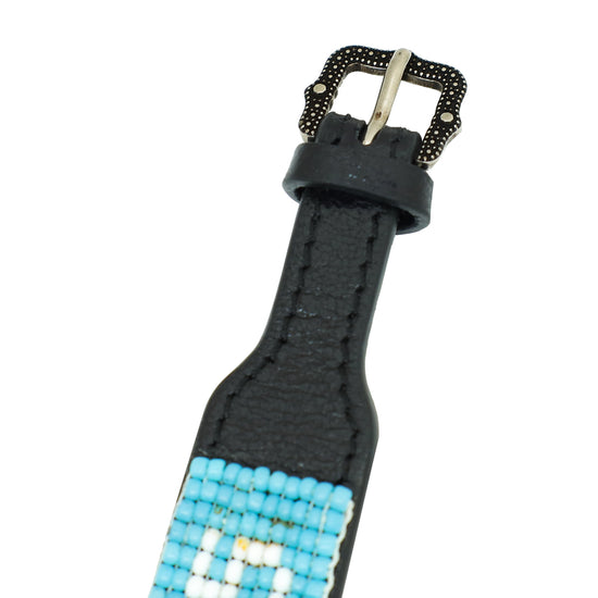 Gucci Tricolor Beaded Logo Bracelet