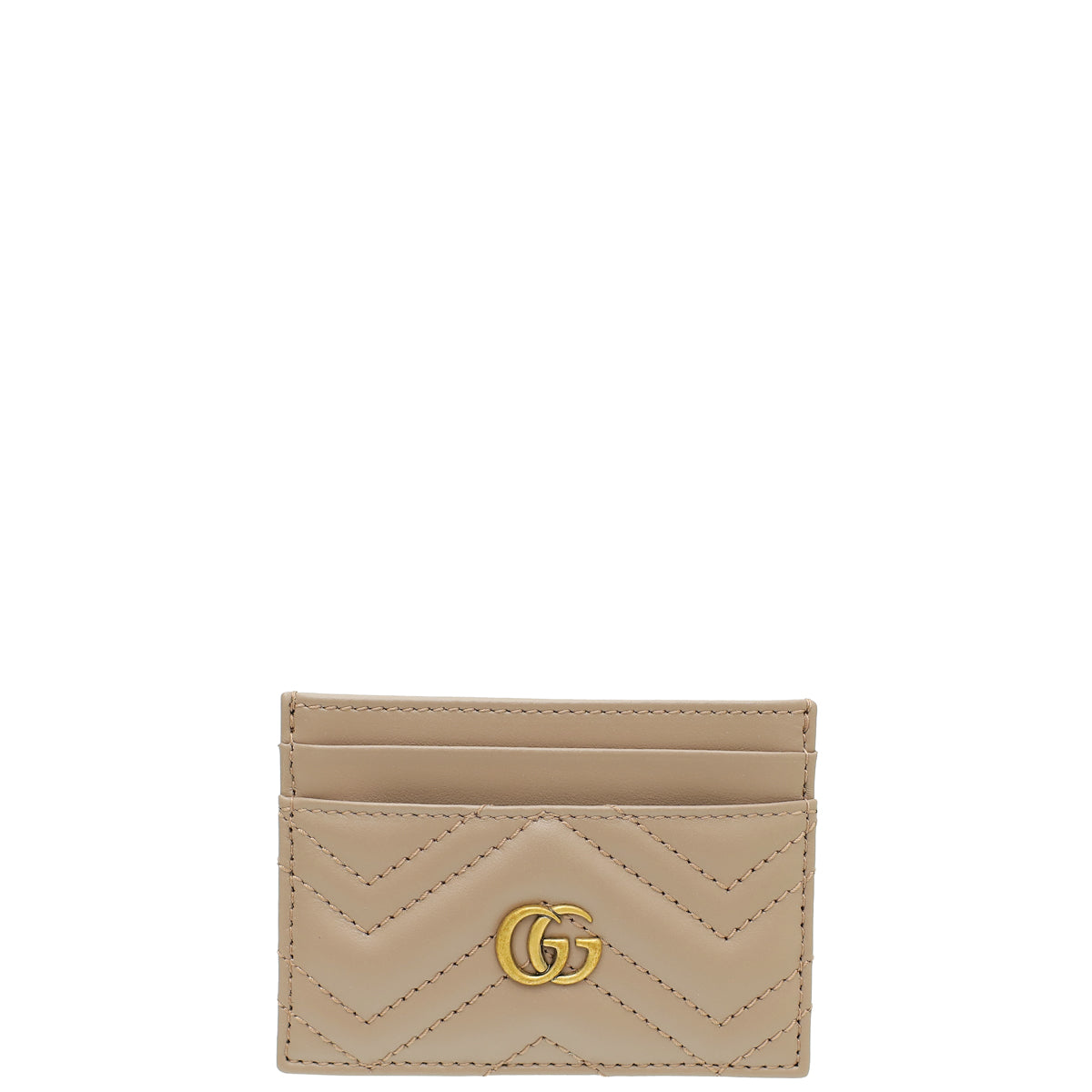 Gucci Dusty Pink GG Marmont Card Holder-Gucci-THE CLOSET