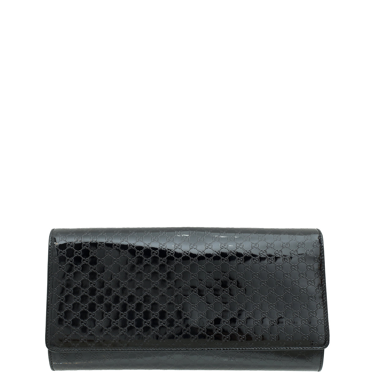Gucci Black GG Microguccissima Medium Broadway Clutch