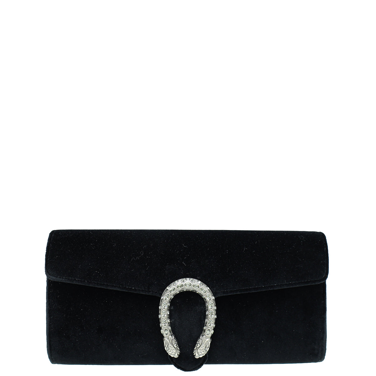 Gucci Black Velvet Dionysus Crystal Clutch-Gucci-THE CLOSET