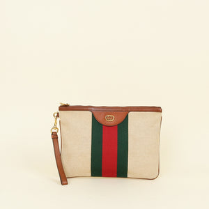 Gucci Brown Ophidia Pouch