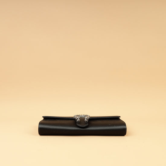 Gucci Black Satin Crystal Dionysus Clutch-Gucci-THE CLOSET