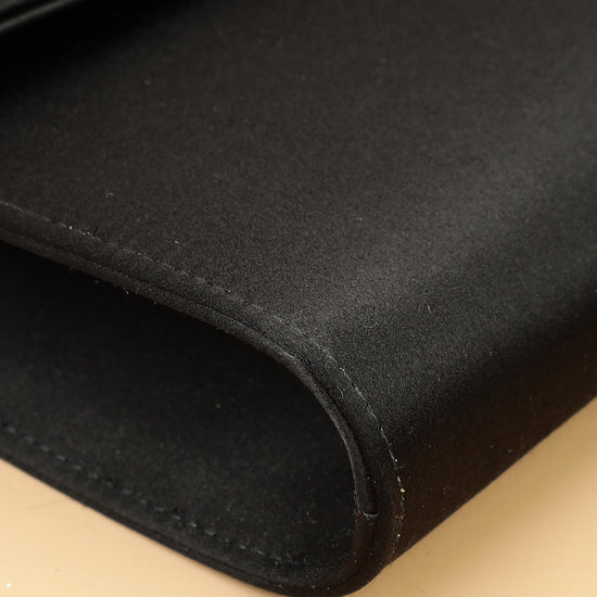 Gucci Black Satin Crystal Dionysus Clutch-Gucci-THE CLOSET