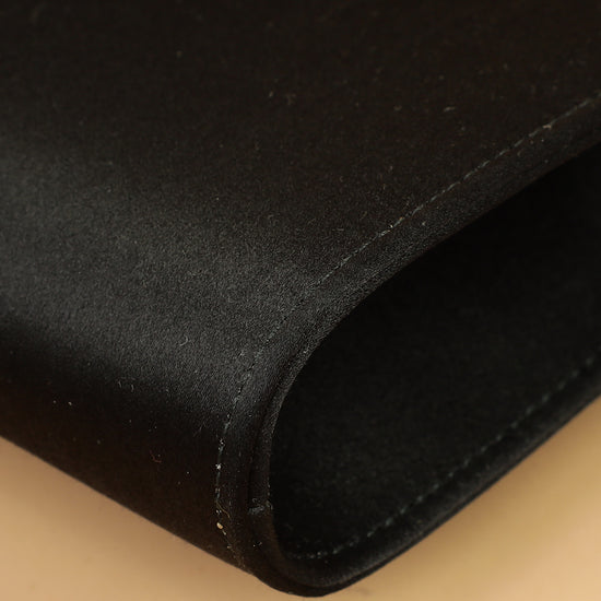 Gucci Black Satin Crystal Dionysus Clutch-Gucci-THE CLOSET