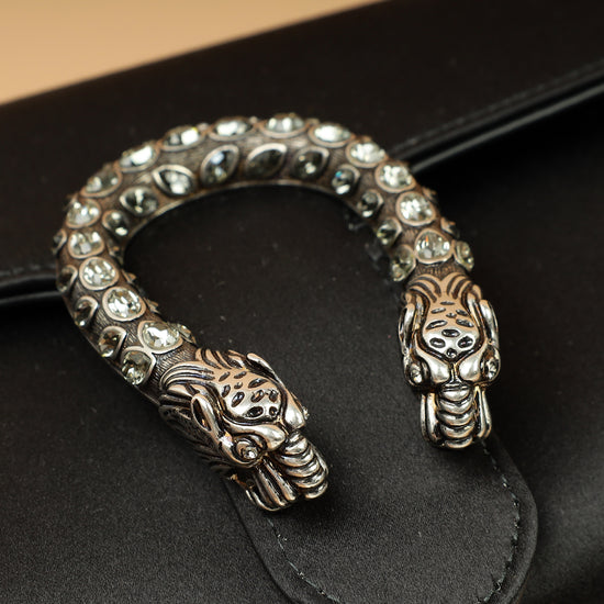 Gucci Black Satin Crystal Dionysus Clutch-Gucci-THE CLOSET