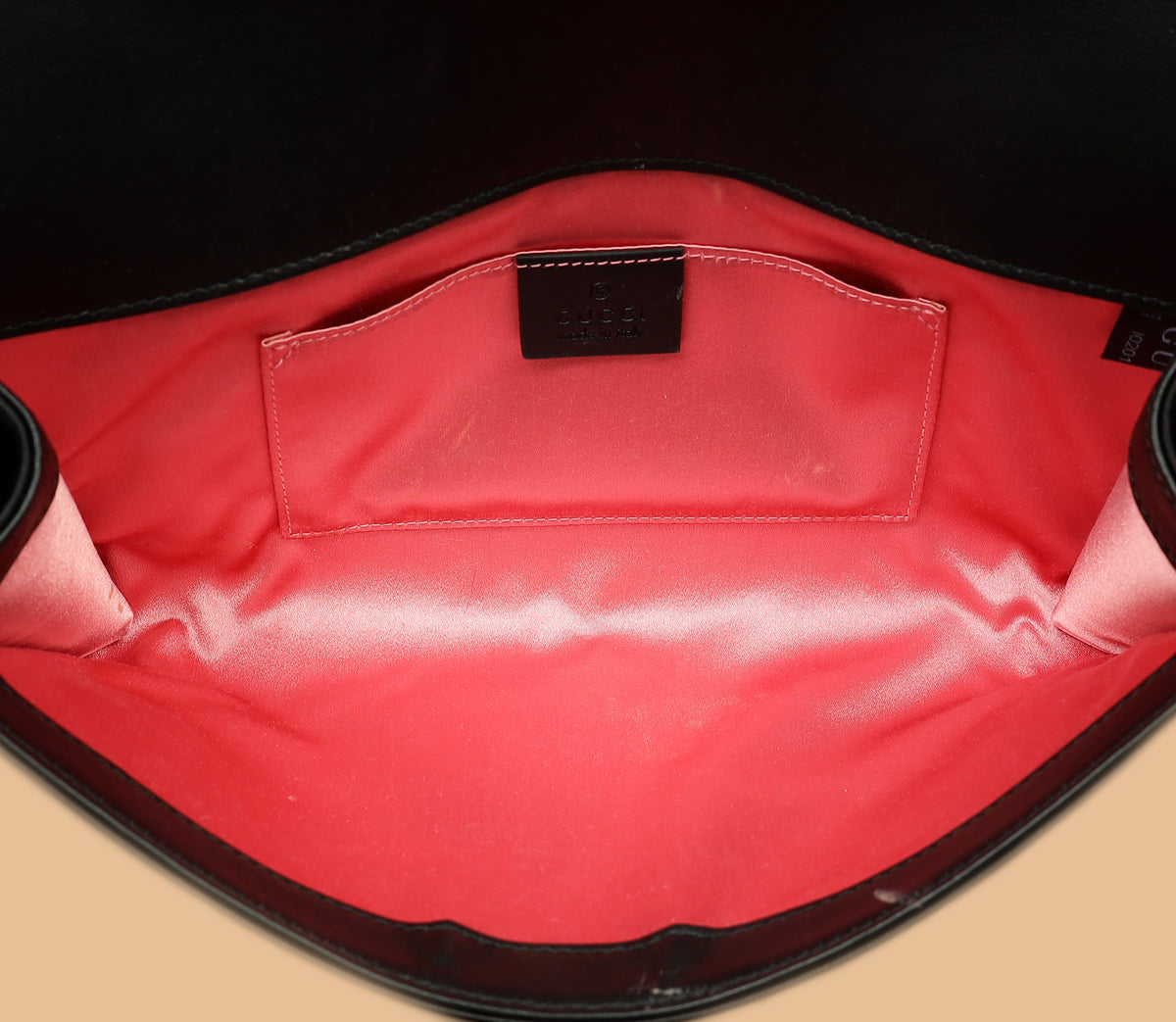 Gucci Black Satin Crystal Dionysus Clutch-Gucci-THE CLOSET