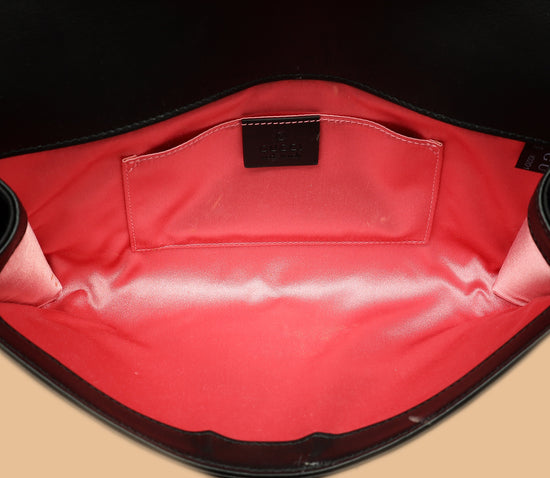 Gucci Black Satin Crystal Dionysus Clutch-Gucci-THE CLOSET