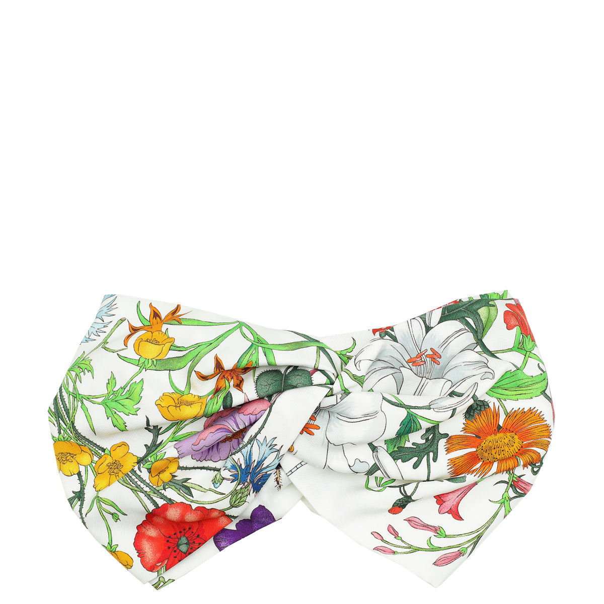 Gucci Bicolor Floral Print Headband-Gucci-THE CLOSET