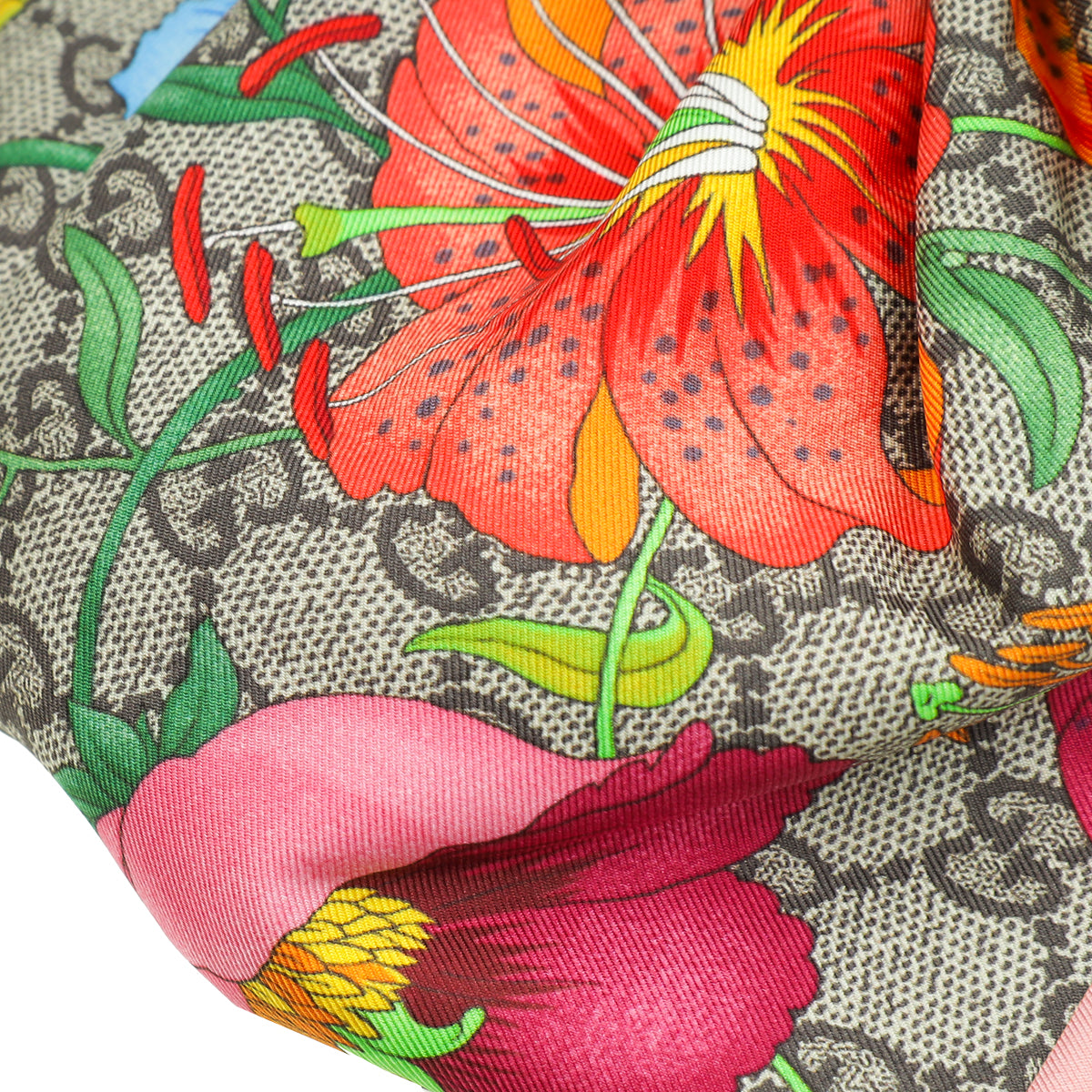 Gucci Multicolor GG Flora Silk Medium Headband