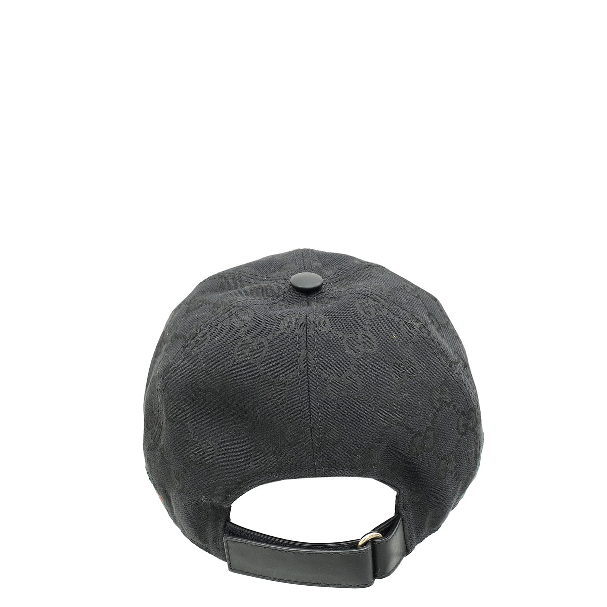 Gucci Black GG Web Baseball Hat-Gucci-THE CLOSET