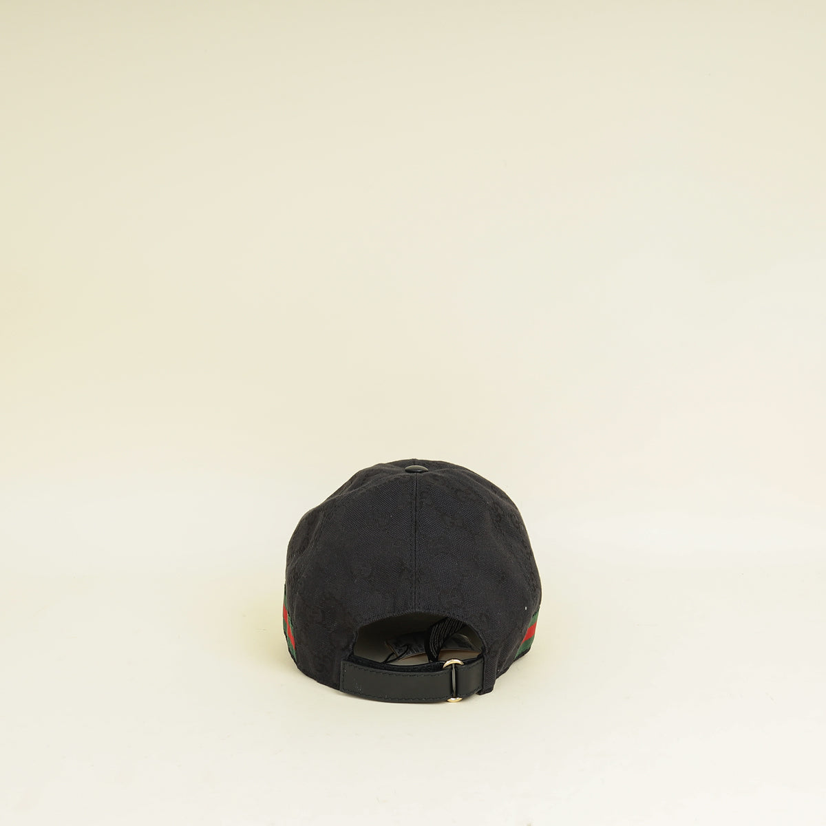Gucci Black GG Web Baseball Hat