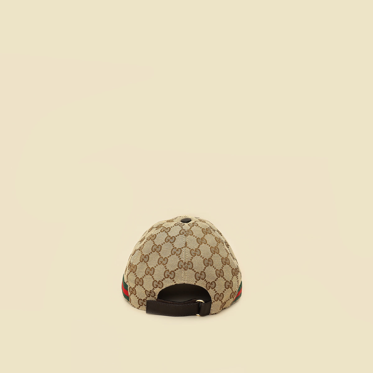 Gucci Ebony GG Web Large Baseball Hat-Gucci-THE CLOSET