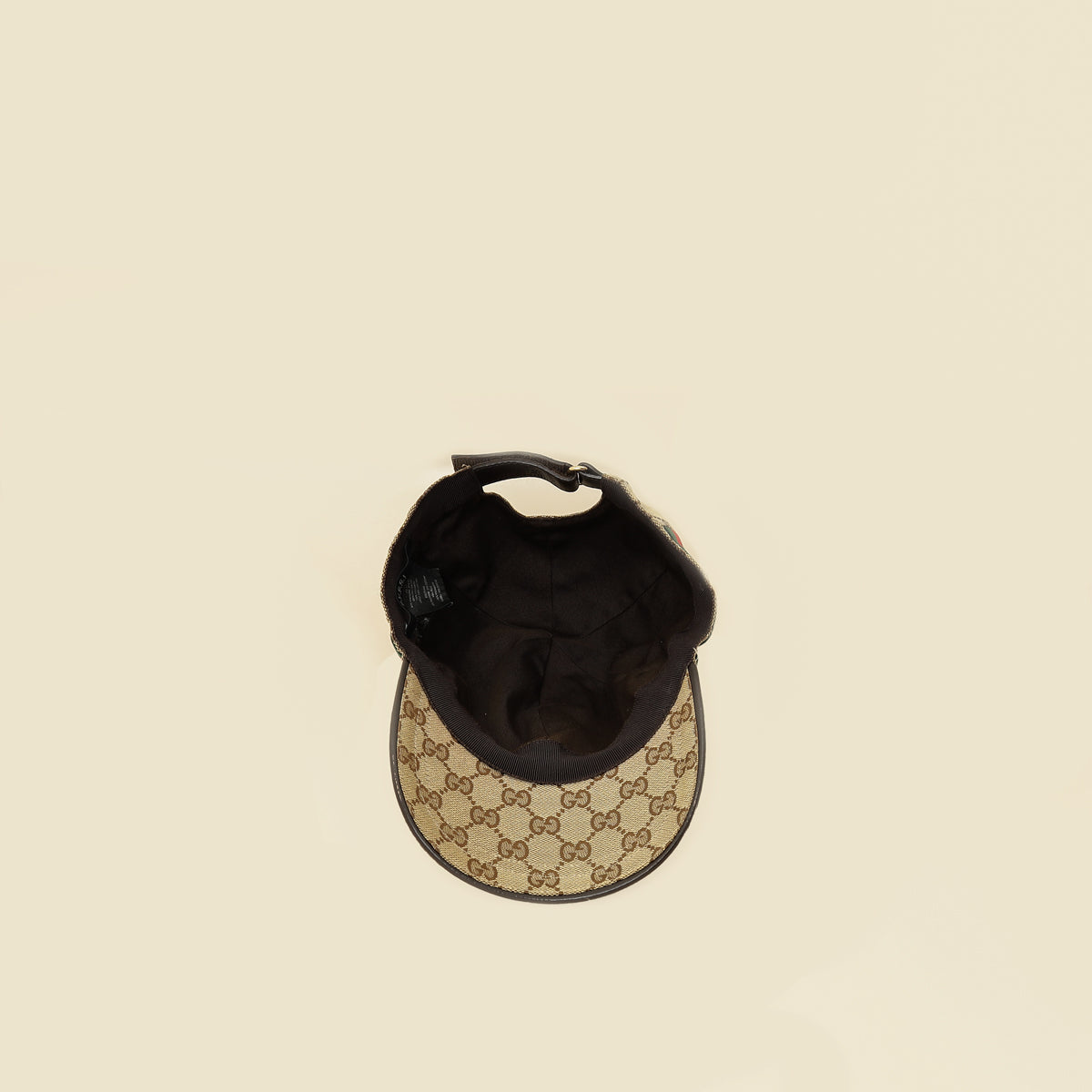 Gucci Ebony GG Web Large Baseball Hat-Gucci-THE CLOSET