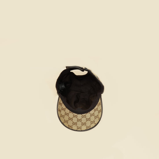 Gucci Ebony GG Web Large Baseball Hat-Gucci-THE CLOSET