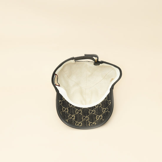 Gucci Bicolor GG Denim Baseball Large Hat-Gucci-THE CLOSET
