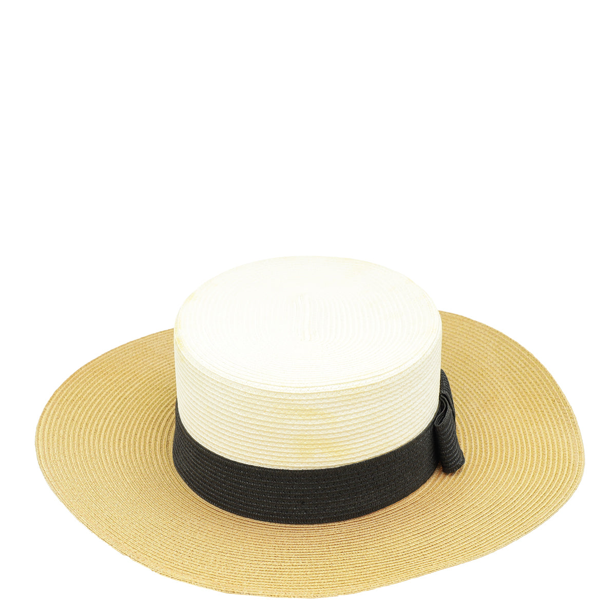 Gucci Bicolor GG Bow Embellished Straw Hat-Gucci-THE CLOSET