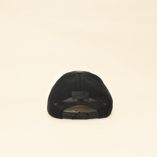 Gucci Black GG Nylon Net Medium Baseball Hat-Gucci-THE CLOSET