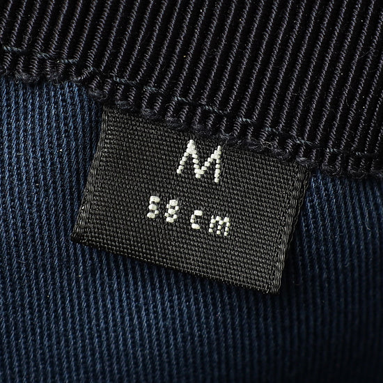 Gucci Navy Blue Interlocking G Medium Baseball Hat-Gucci-THE CLOSET