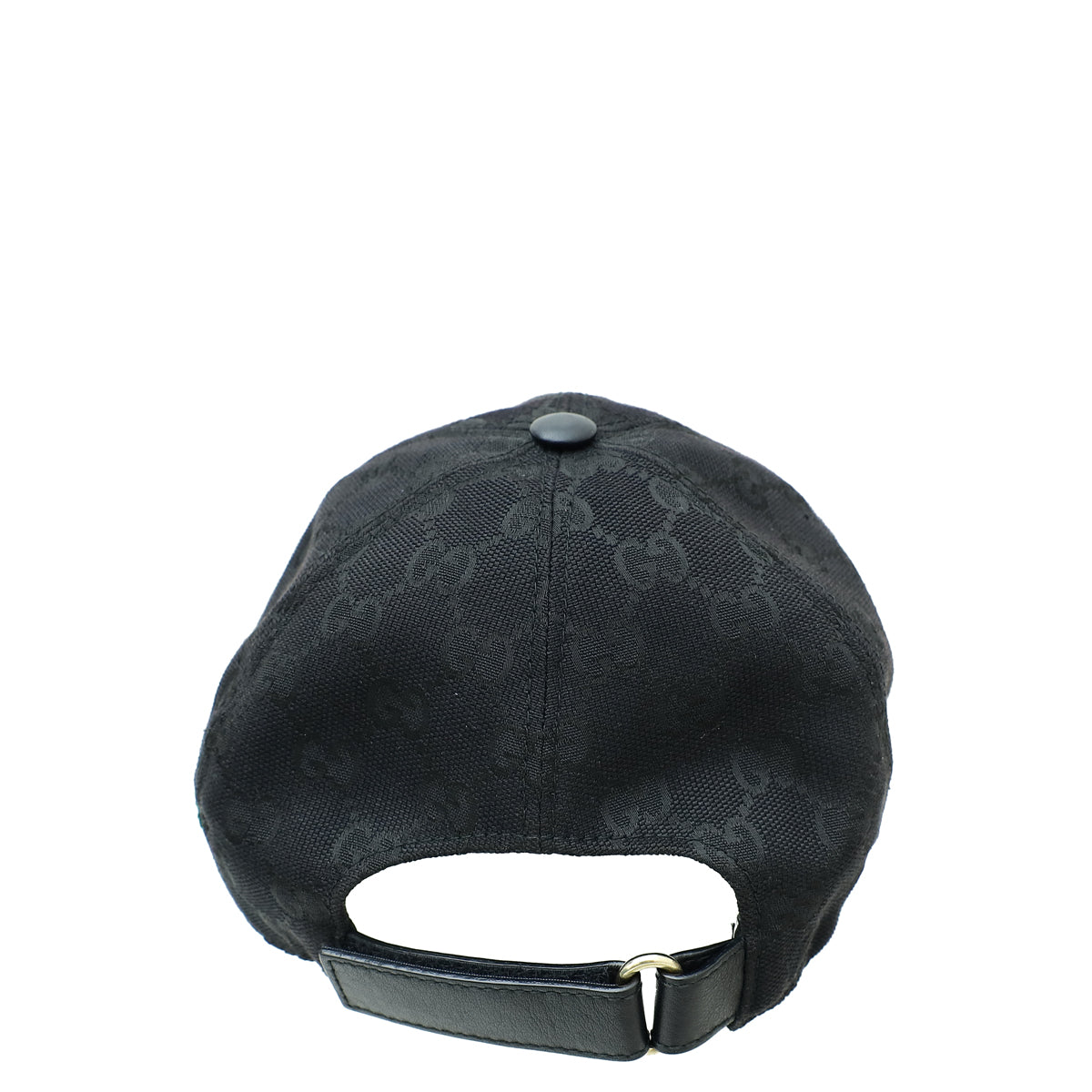 Gucci Black GG Web Small Baseball Hat-Gucci-THE CLOSET
